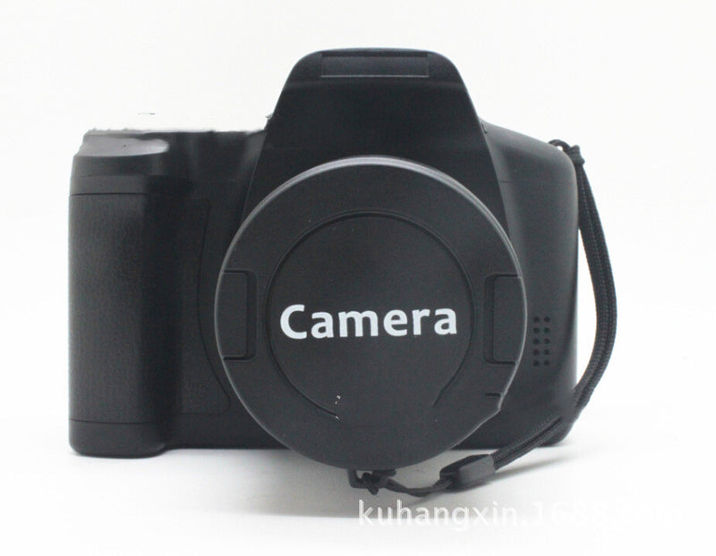 VisionPro Digital Camcorder showing lens and flash features for high-quality vlogging and video recording.