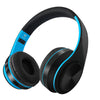 SoundMax Wireless Headphones in black and red design with cushioned ear pads for comfort and immersive sound quality.