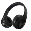 SoundMax Wireless Headphones in black and red design with cushioned ear pads for comfort and immersive sound quality.