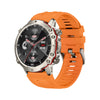 VitalFit Smart Watch Fitness Tracker with HeartRate & SleepMonitoring on an orange strap.