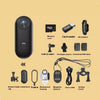ActionForce 4K Sport Cam with accessories including memory card, card reader, and waterproof housing.